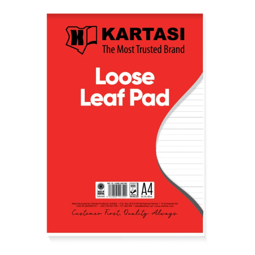 Kartasi A4 Loose Leaf Pad Ruled