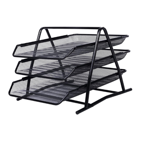OfficePoint 3 Tier Metal Mesh Office Tray