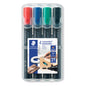 Staedtler Permanent Marker Lumocolor 352 Bullet Tip (4 Pack)