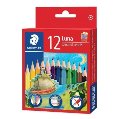Staedtler Luna Colour Pencils Half Size 12s