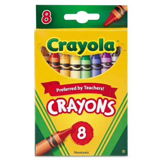 Crayola Wax Crayons 8s - duodesk