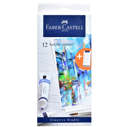 Faber - Castell Acrylic Colour 12s x 20ml - duodesk