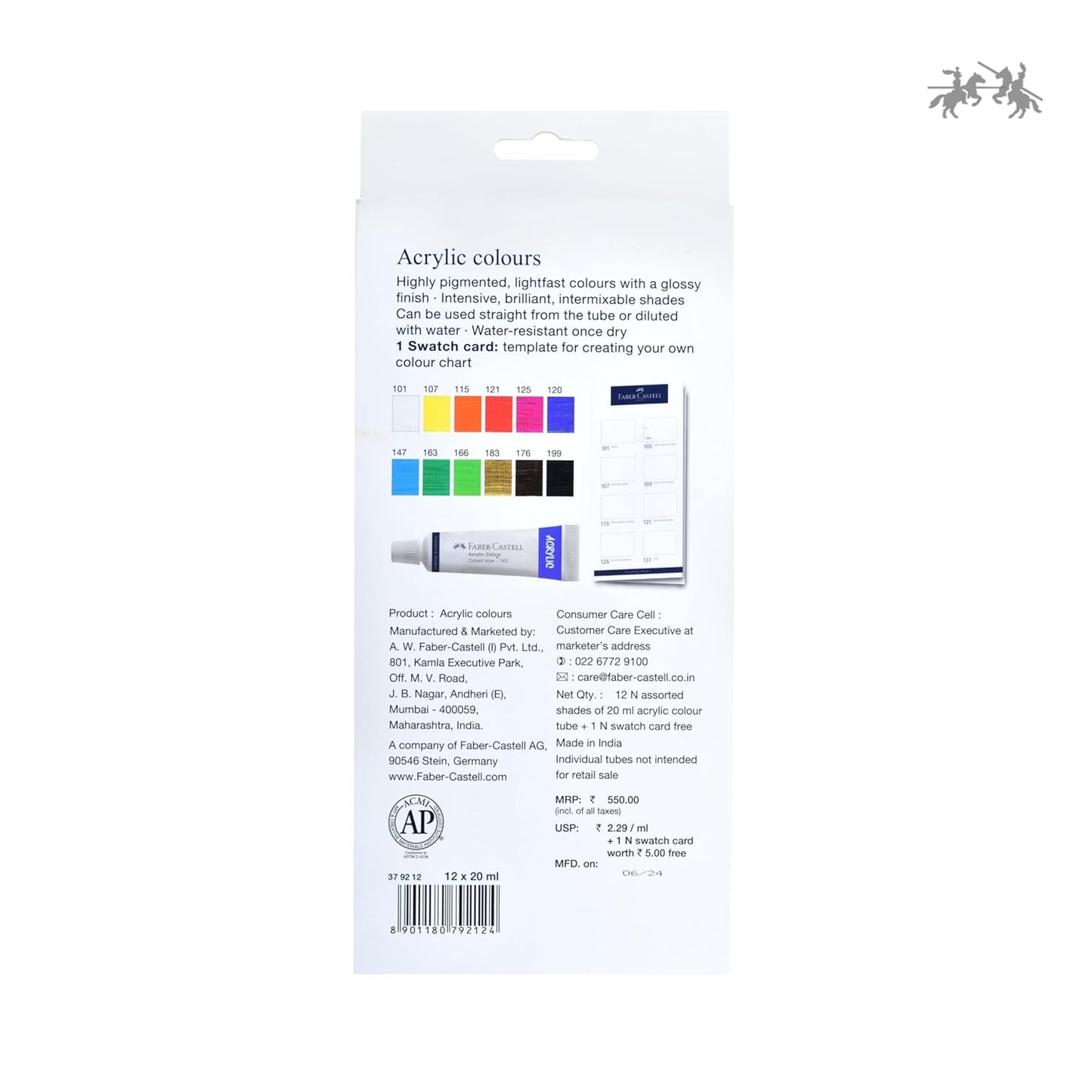 Faber - Castell Acrylic Colour 12s x 20ml - duodesk