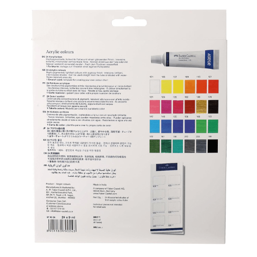 Faber - Castell Acrylic Colour 24s x 9ml - duodesk