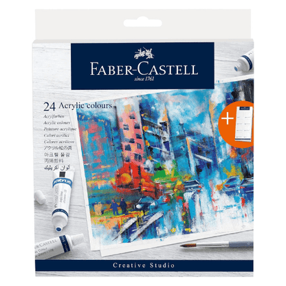 Faber - Castell Acrylic Colour 24s x 9ml - duodesk