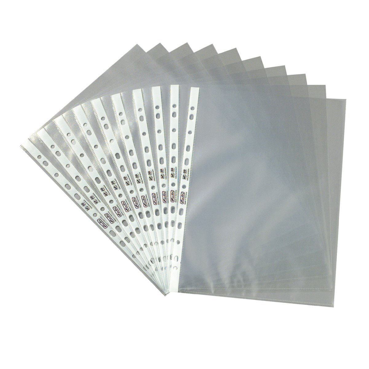 Herlitz Clear Pocket A4 Embossed Premium 100s - duodesk