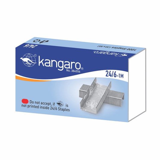 Kangaro 24/6 Staple Pins 5000's - duodesk