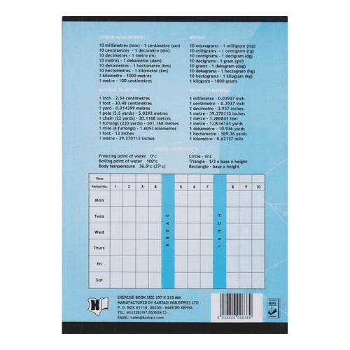 Kartasi A4 Graph Exercise Book 96pgs - duodesk