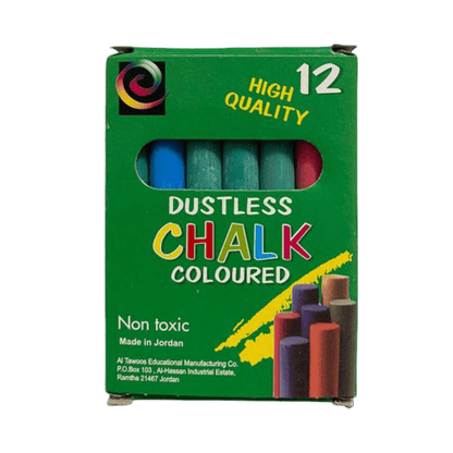 Omega Colored Dustless Chalks 12s - duodesk