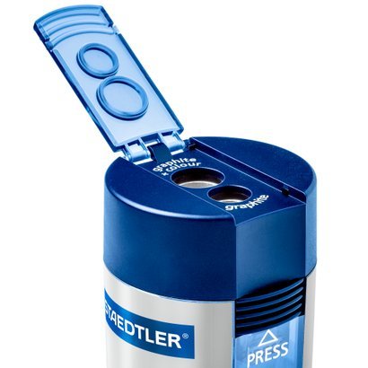 Staedtler 512 Double - Hole Tub Pencil Sharpener - duodesk