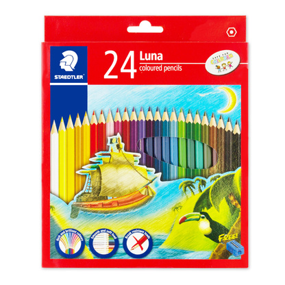 Staedtler Luna Colour Pencils Full Size 24s - duodesk